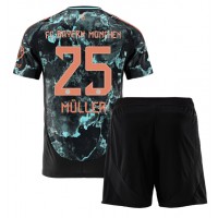 Maglia Calcio Bayern Munich Thomas Muller #25 Seconda Divisa Bambino 2024-25 Manica Corta (+ pantaloncini)